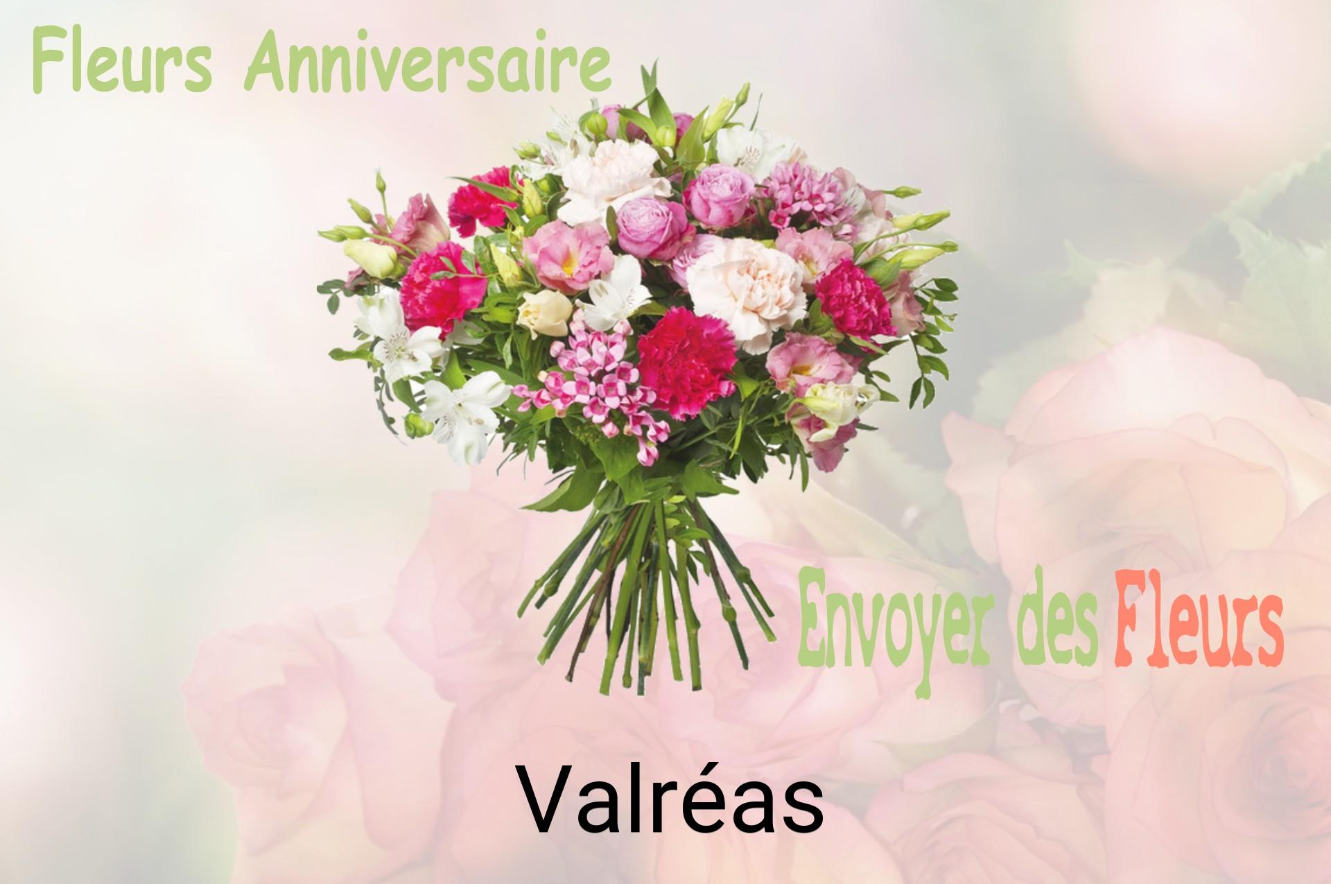 Bouquet de fleurs d’anniversaire livré à Valréas