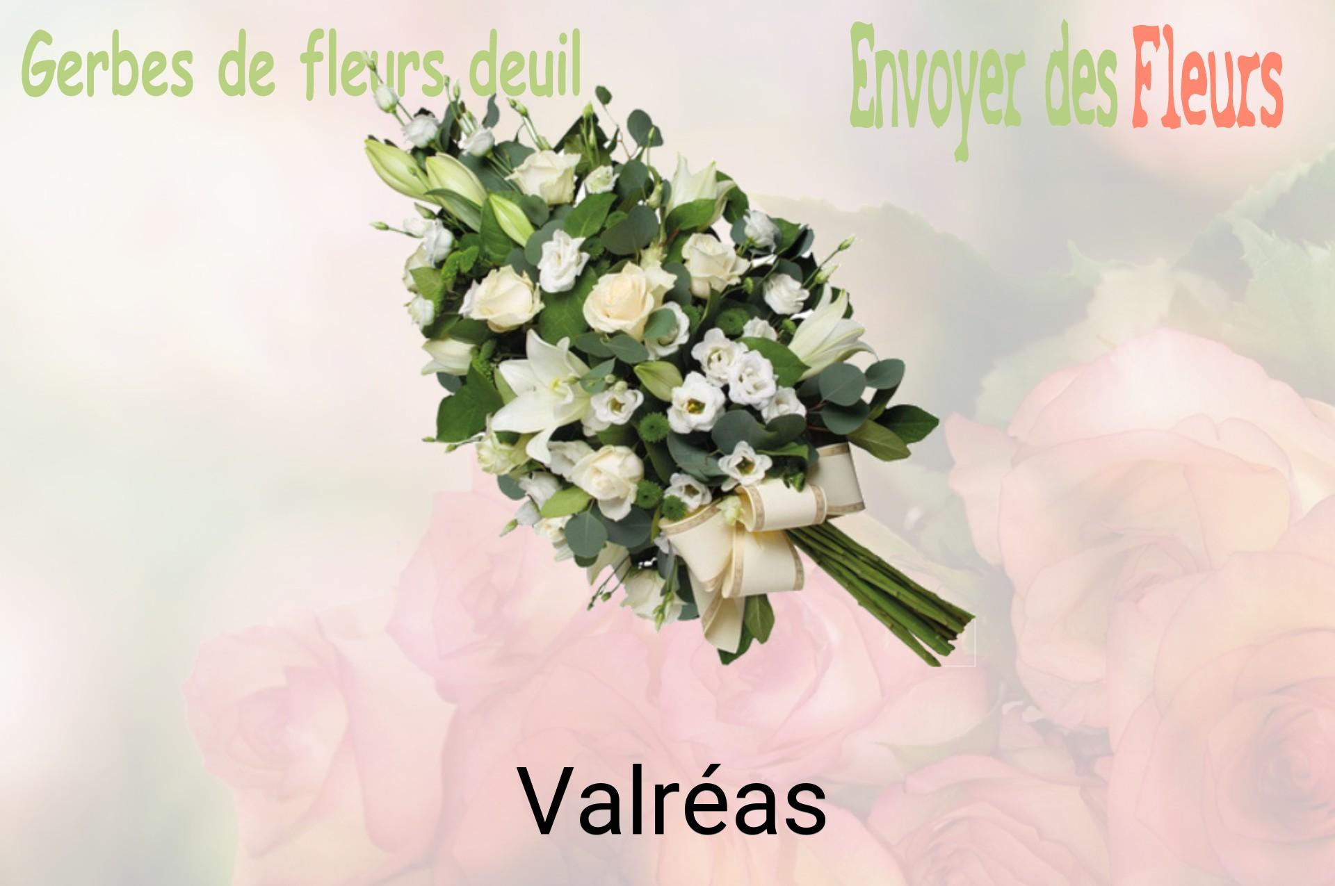 Gerbe de fleurs de deuil livrée à Valréas